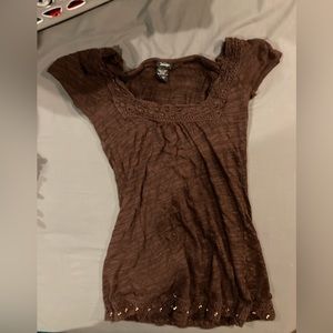 Vanity brown blouse size M